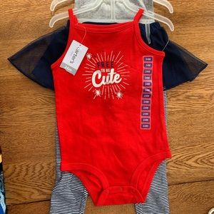 BRAND NEW WITH TAGS. Carter’s baby girl outfit